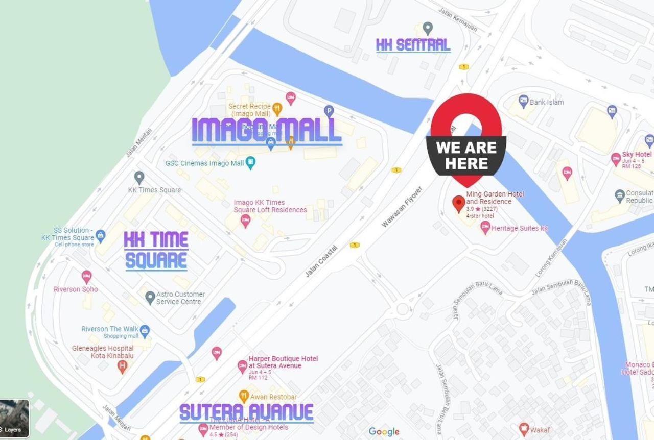 Apartment New Homestay !! Heritage Suites Near Imago Mall City Central , Free Highspeed Wifi & Netflix , Kota Kinabalu